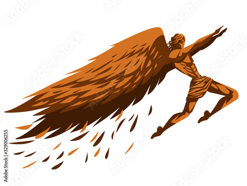 icarus flying near to the sun
