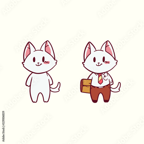 cute cat vector