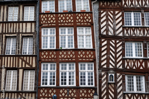 Maisons à colombages à Rennes en Bretagne