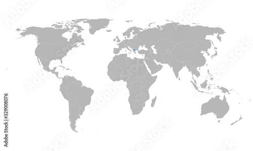 North macedonia location on world map. Gray background. Business concepts and backgrounds.