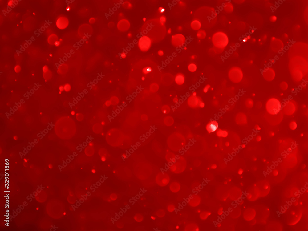 Fototapeta red bokeh background with soft blur bokeh light.