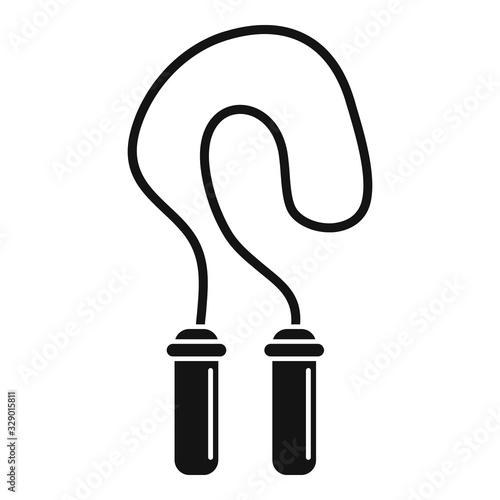 Jump rope icon. Simple illustration of jump rope vector icon for web design isolated on white background