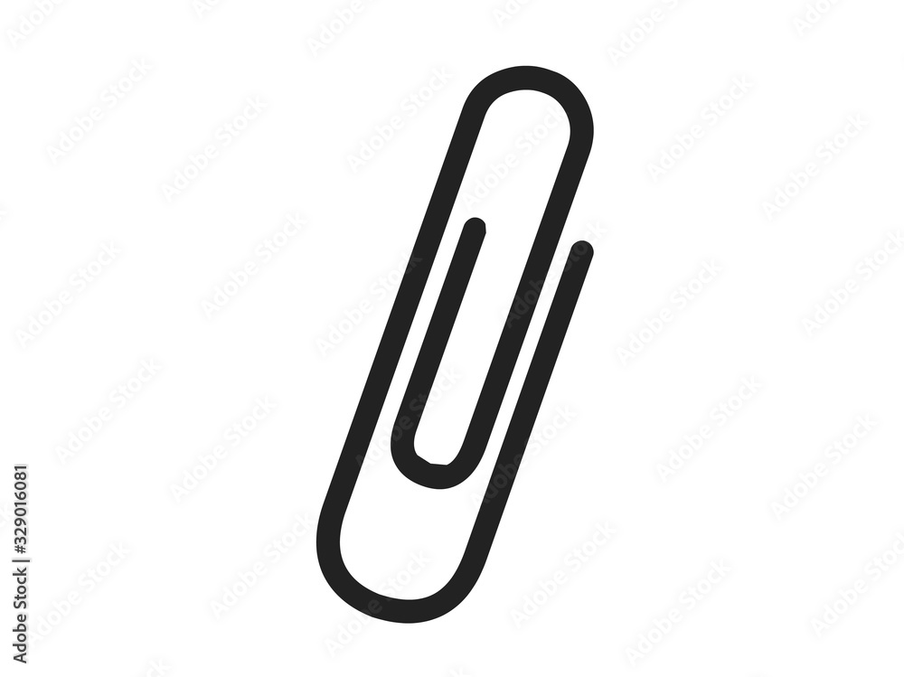 the silhouette of a paper clip the silhouette of a paper clip