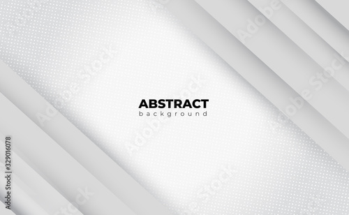 Geometric white and grey on light silver background modern design