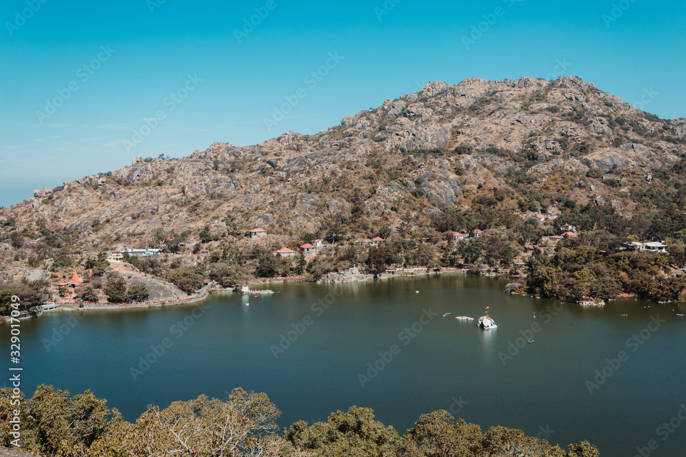 View of the Nakki Lake in Mount Abu, Rajasthan, India