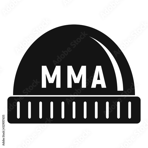 Mma beanie icon. Simple illustration of mma beanie vector icon for web design isolated on white background