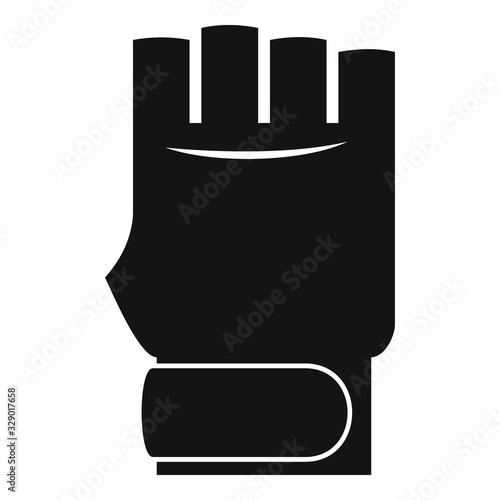 Mma gloves icon. Simple illustration of mma gloves vector icon for web design isolated on white background