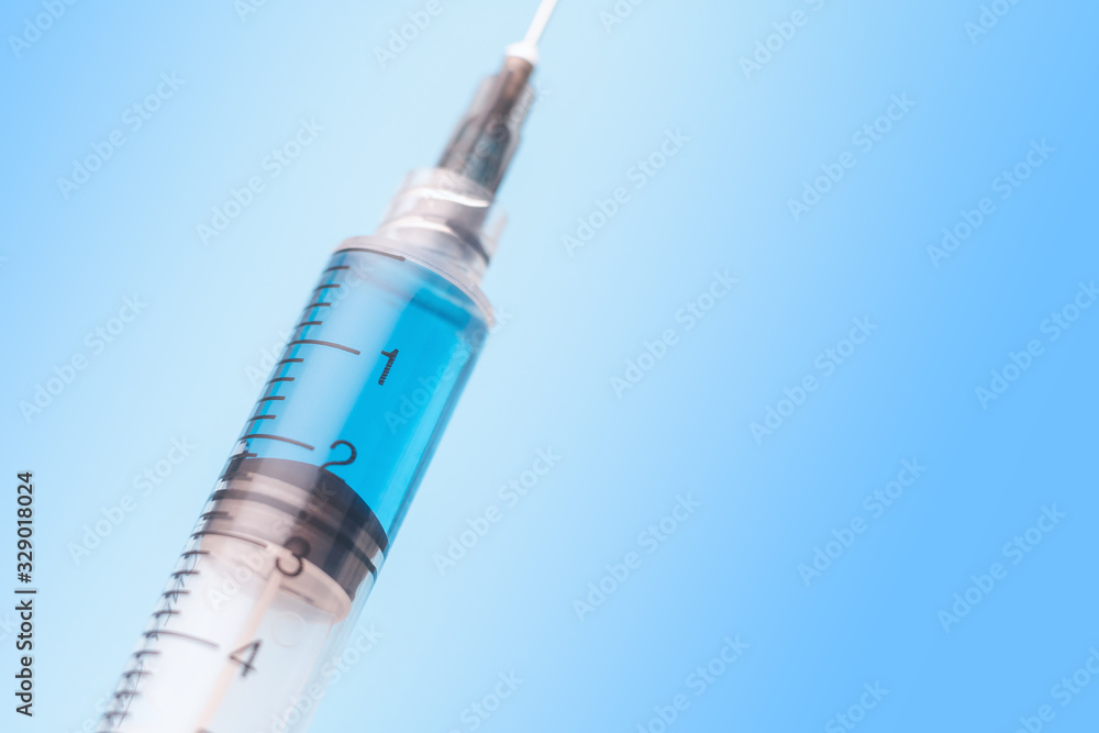 syringe with vaccine syringe with vaccine