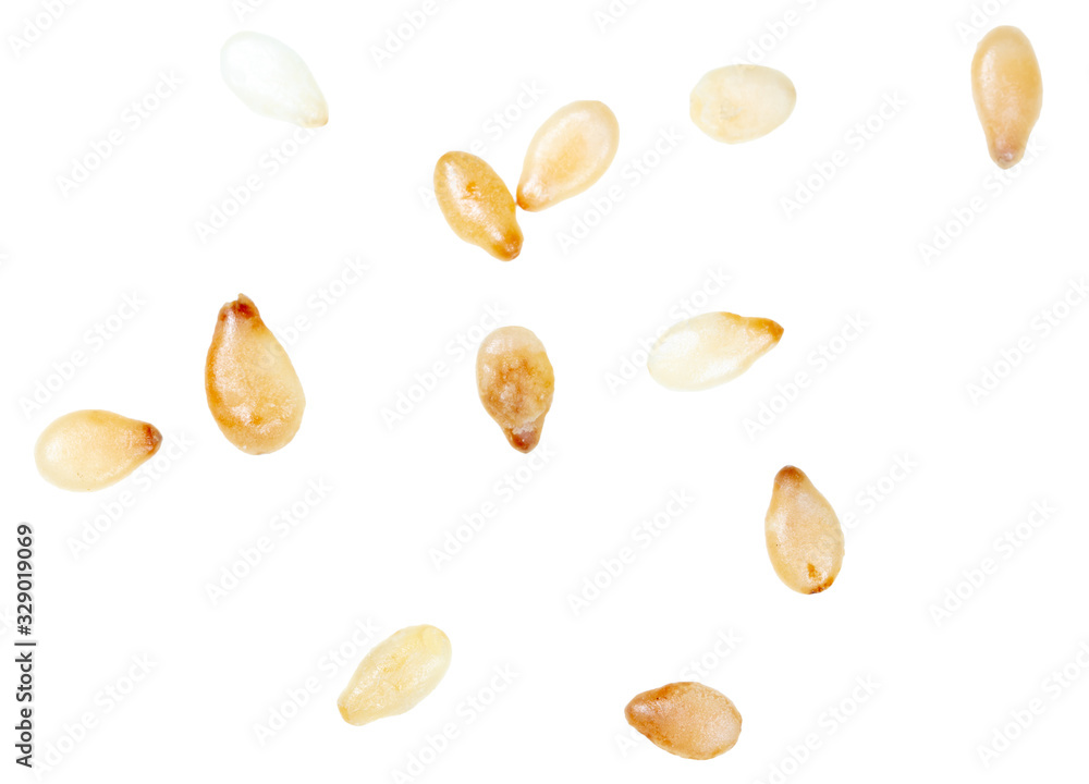 Sesame seeds isolated on a white background