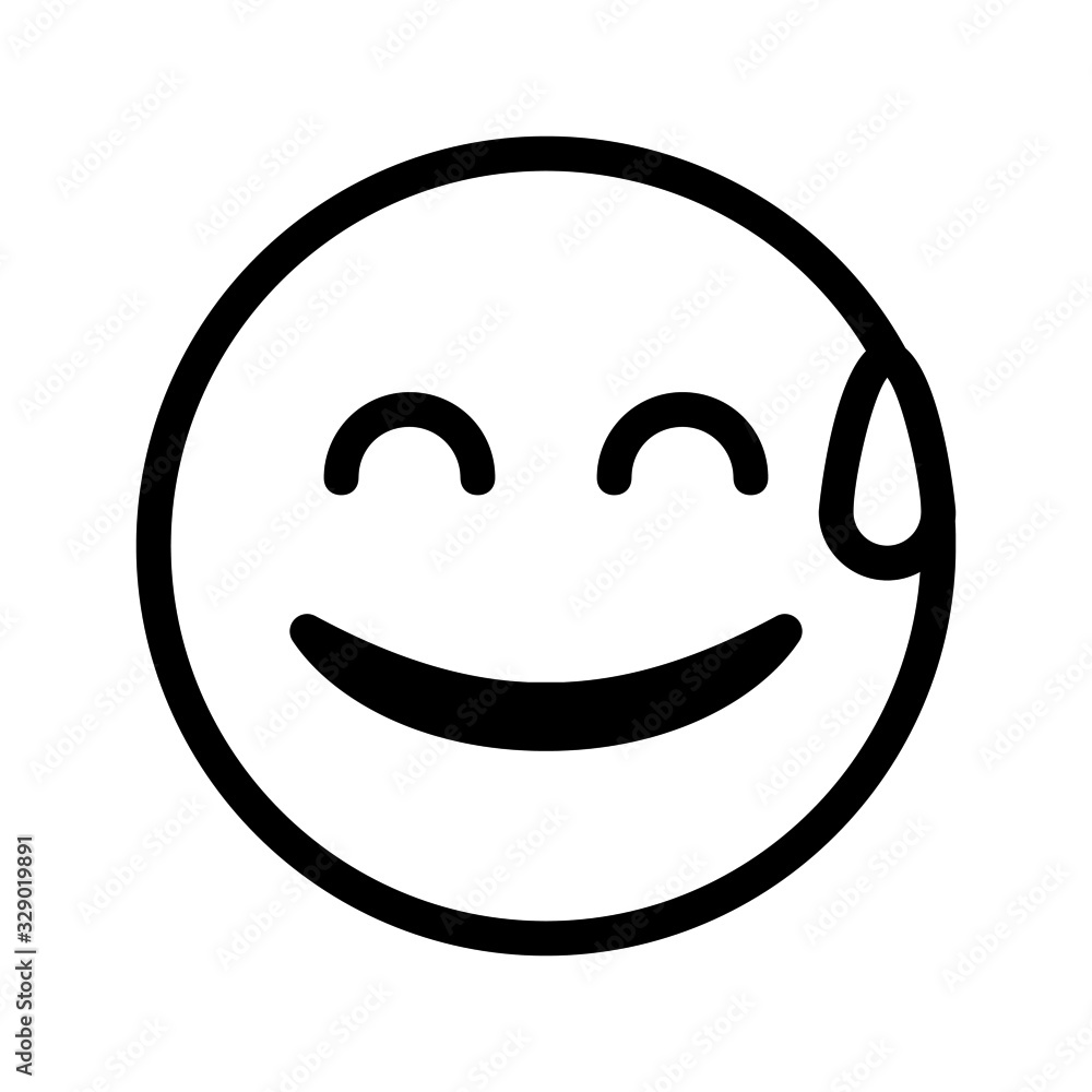 clumsy expression icon with outline style. Suitable for website design, logo, app and ui. clumsy expression icon with outline style. Suitable for website design, logo, app and ui.