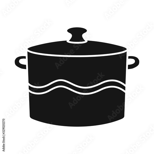 Isolated object of crockery and clean symbol. Web element of crockery and ceramic stock symbol for web.