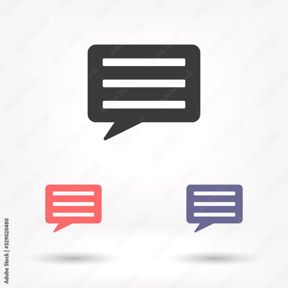 Chat sms vector icon , lorem ipsum Flat design Chat sms vector icon , lorem ipsum Flat design