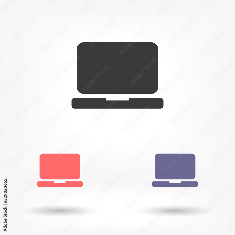 Laptop vector icon , lorem ipsum Flat design Laptop vector icon , lorem ipsum Flat design