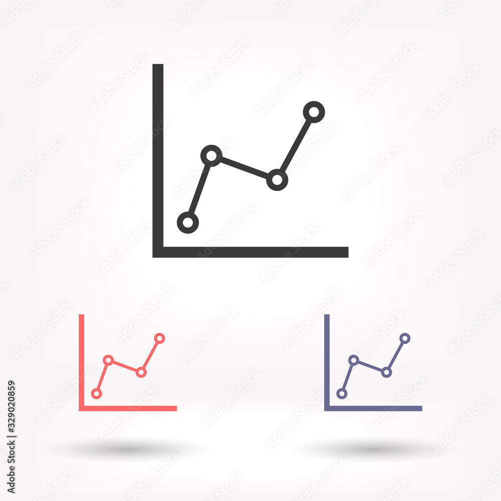 Chart vector icon , lorem ipsum Flat design Chart vector icon , lorem ipsum Flat design