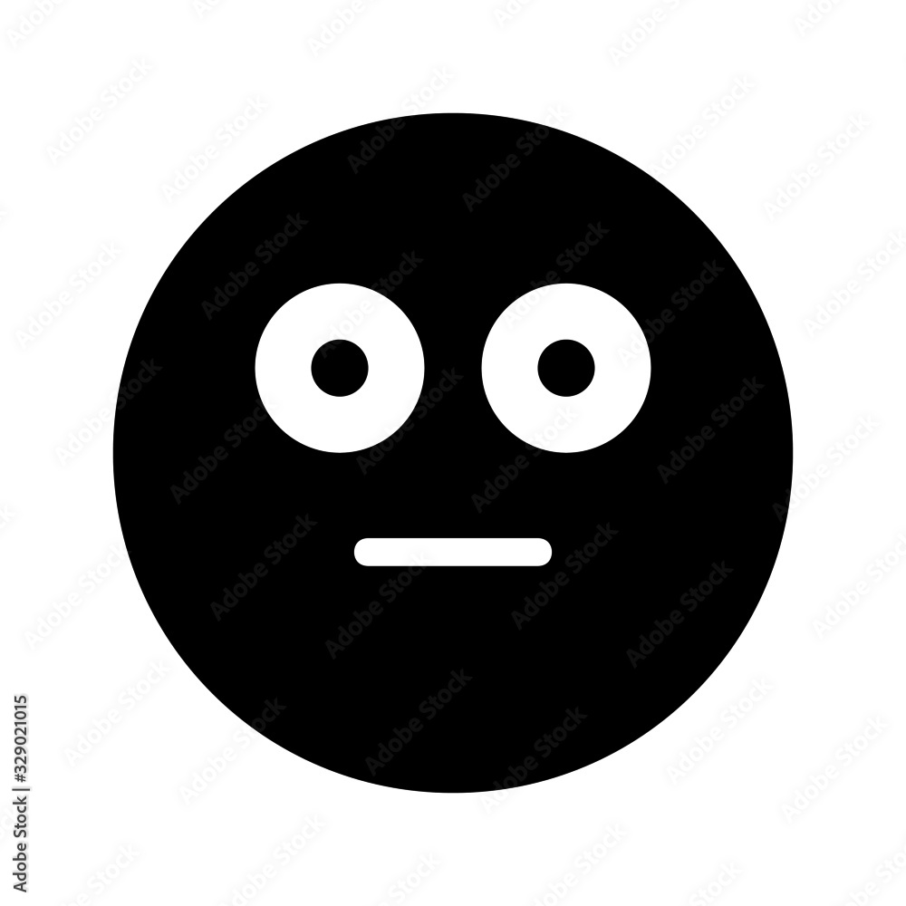 glared expression icon with glyph style. Suitable for website design, logo, app and ui. glared expression icon with glyph style. Suitable for website design, logo, app and ui.