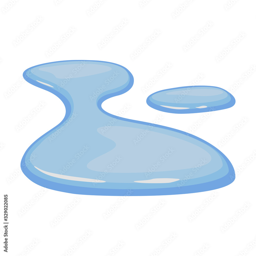 Water puddle vector icon.Cartoon vector icon isolated on white background water puddle. Water puddle vector icon.Cartoon vector icon isolated on white background water puddle.