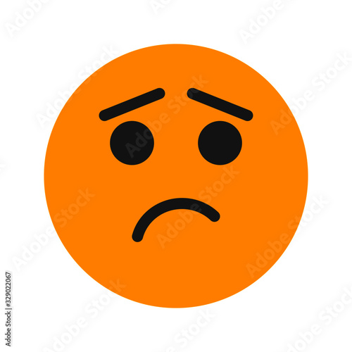 despair expression icon with flat style. Suitable for website design, logo, app and ui.