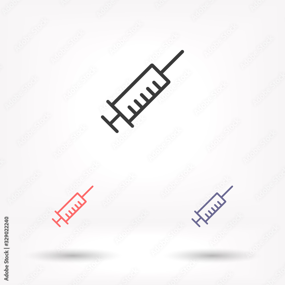 Syringe vector icon , lorem ipsum Flat design Syringe vector icon , lorem ipsum Flat design