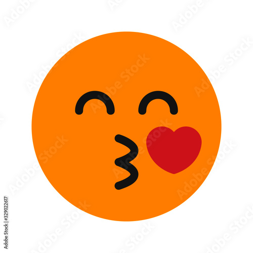 affection expression icon with flat style. Suitable for website design, logo, app and ui.