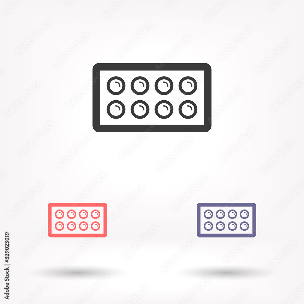 Pills vector icon , lorem ipsum Flat design Pills vector icon , lorem ipsum Flat design