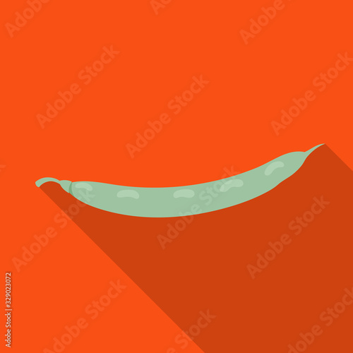 Bean of pod vector icon.Flat vector icon isolated on white background bean of pod.