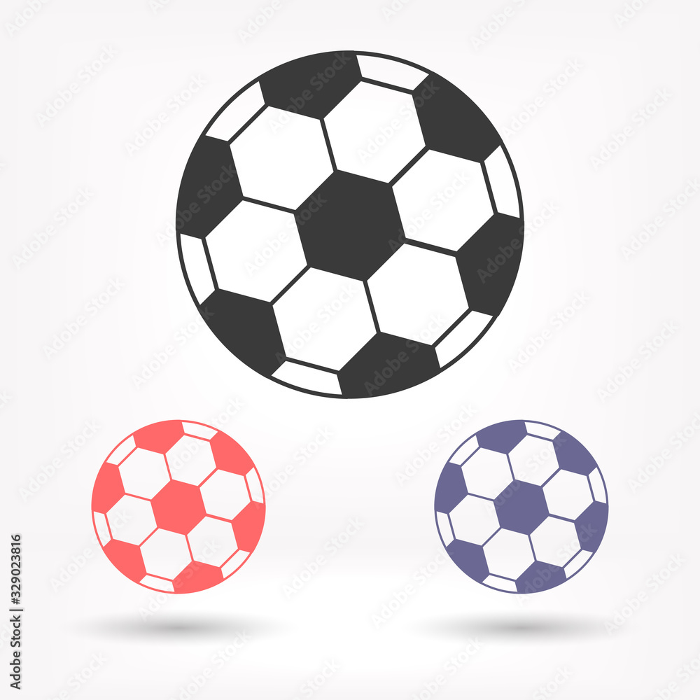 Obraz premium Soccer ball vector icon , lorem ipsum Flat design
