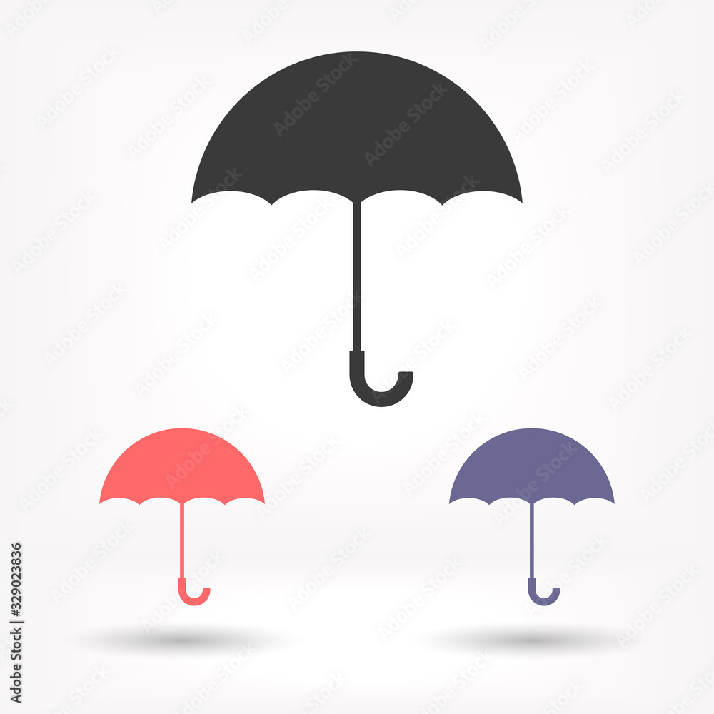 Umbrella vector icon , lorem ipsum Flat design
