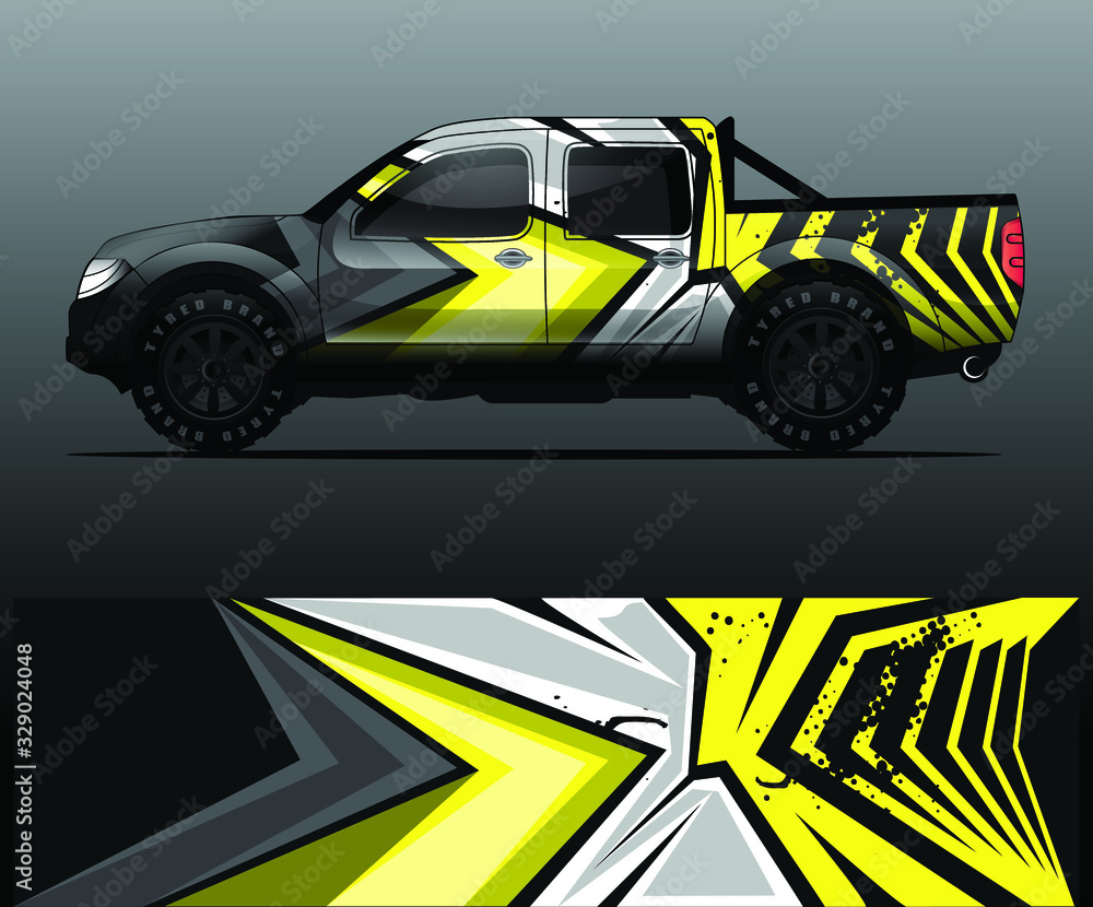 truck decal graphic wrap vector, abstract background truck decal graphic wrap vector, abstract background