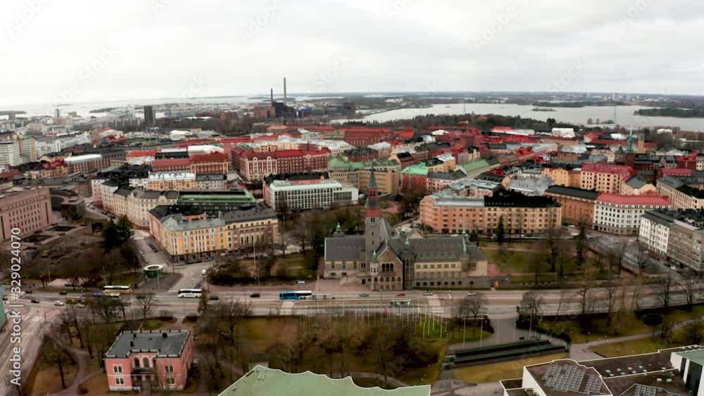 Building, rooftops sky view in Helsinki Finnland Building, rooftops sky view in Helsinki Finnland
