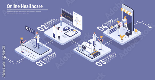 Modern Isometric Infographics design 3
