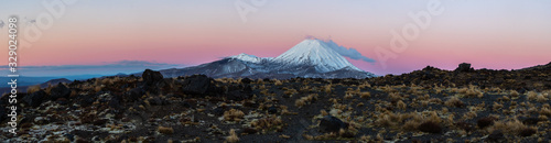 Mt Ngauruhoe at sunset