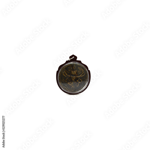 religious pendant small thai amulet pendant image ,thai amulet on white image background