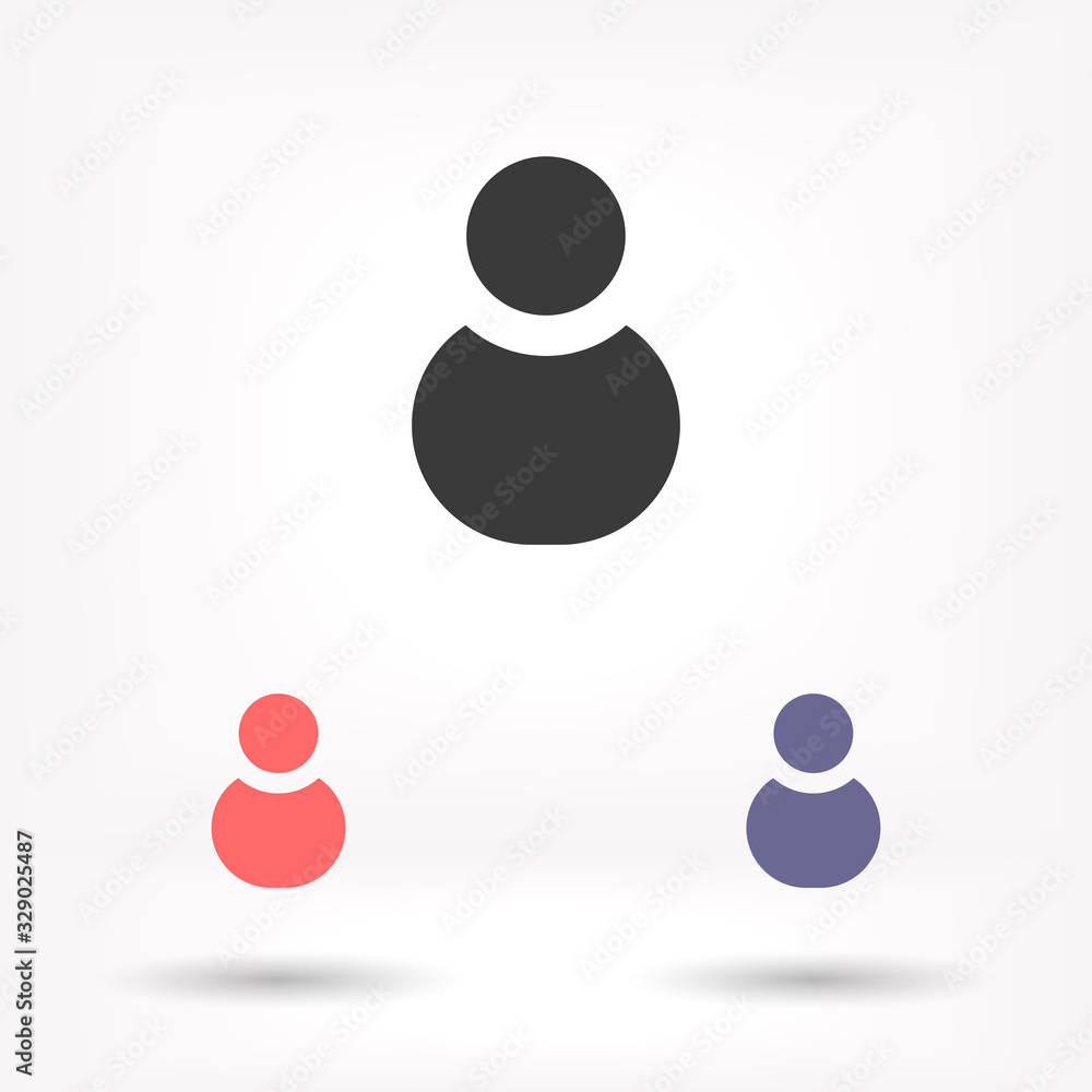 People vector icon , lorem ipsum Flat design