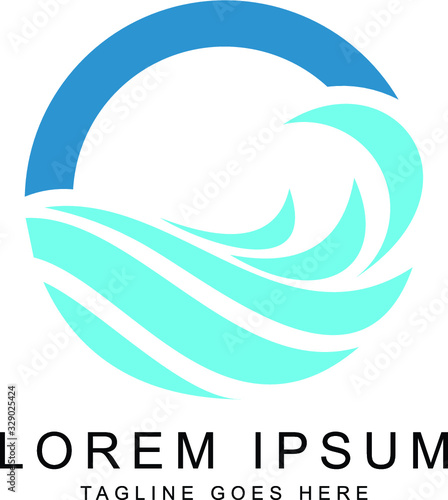 beach logo template