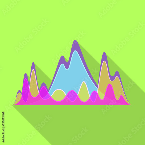 Sound of wave vector icon.Flat vector icon isolated on white background sound of wave .