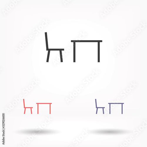 Tableicon vector icon , lorem ipsum Flat design