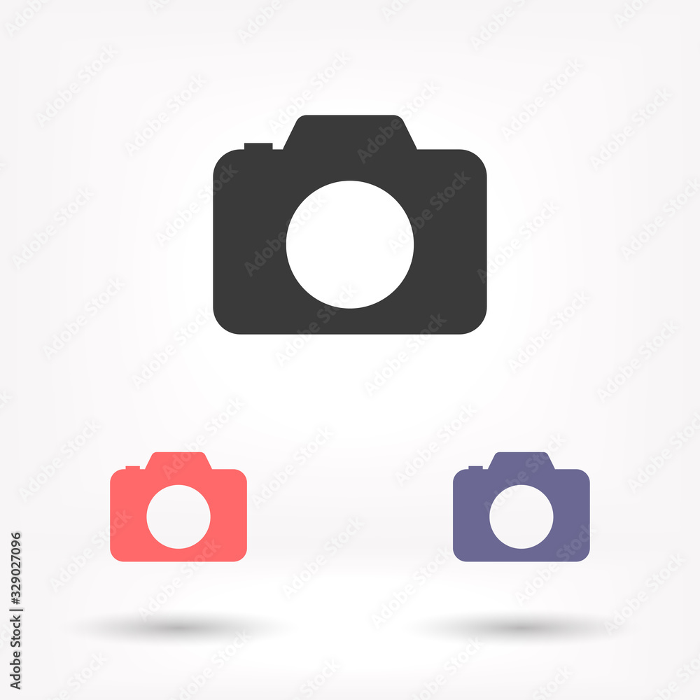 Camera vector icon , lorem ipsum Flat design Camera vector icon , lorem ipsum Flat design