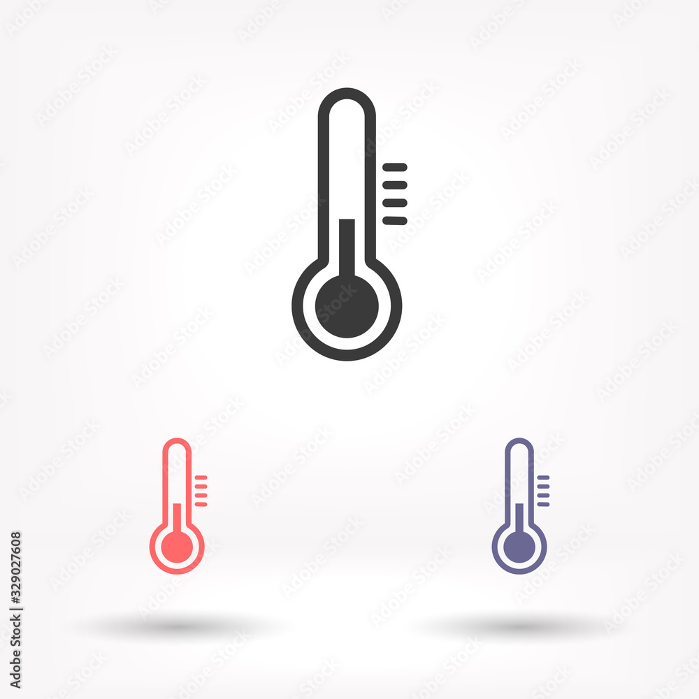 Thermometer vector icon , lorem ipsum Flat design Thermometer vector icon , lorem ipsum Flat design