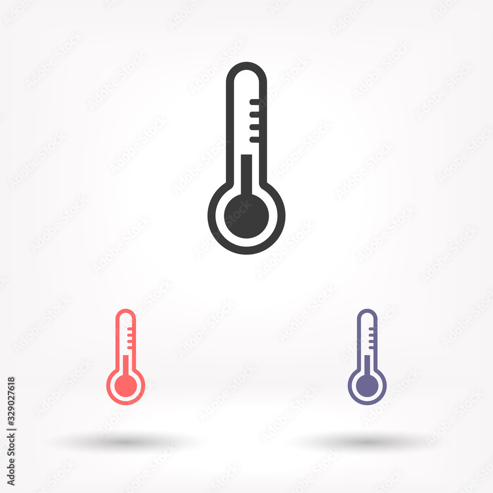 Thermometer vector icon , lorem ipsum Flat design Thermometer vector icon , lorem ipsum Flat design