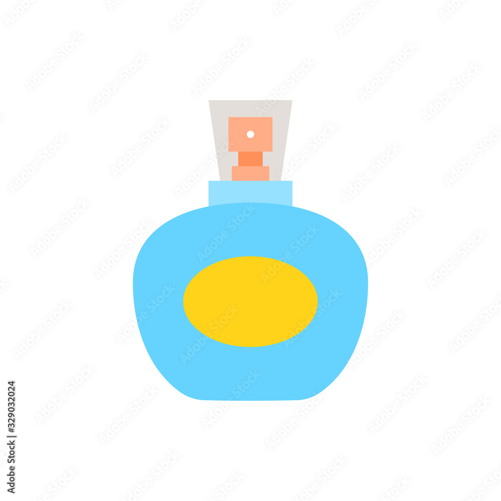 Scent Bottle Vector Flat Icon  style illustration.