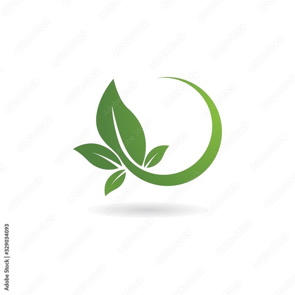 Green leaf logo Green leaf logo