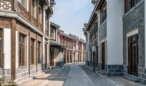 Chinese style buildings and streets..