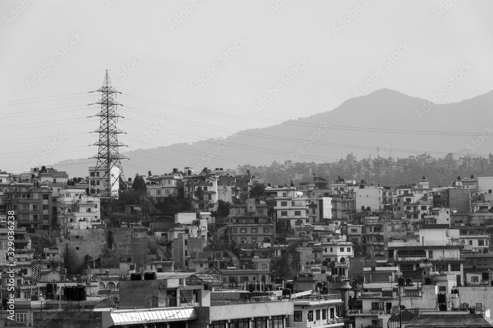 Φωτογραφία Heavy Smog and Haze over the City of Kathmandu
