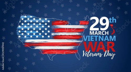 National vietnam war veterans day banner