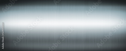 Silver brushed metal. Banner background texture