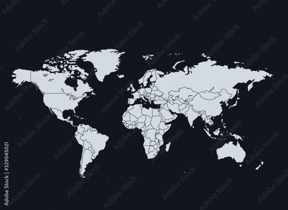 World map vector background. World map vector background.