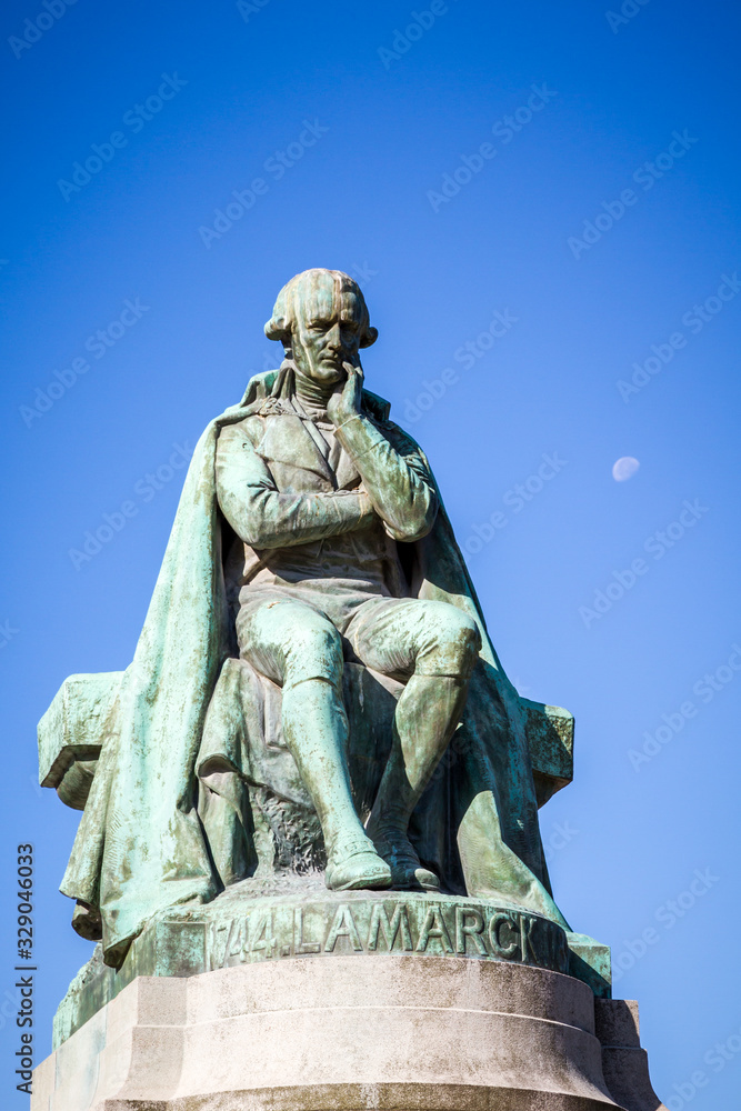 Lamarck statue in the Jardin des plantes Park, Paris, France Lamarck statue in the Jardin des plantes Park, Paris, France