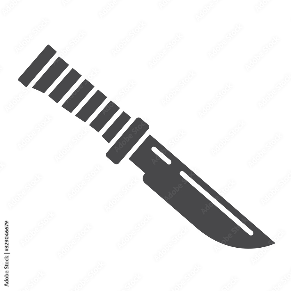Hunting knive. Flat line art outline vector. Hunting knive. Flat line art outline vector.