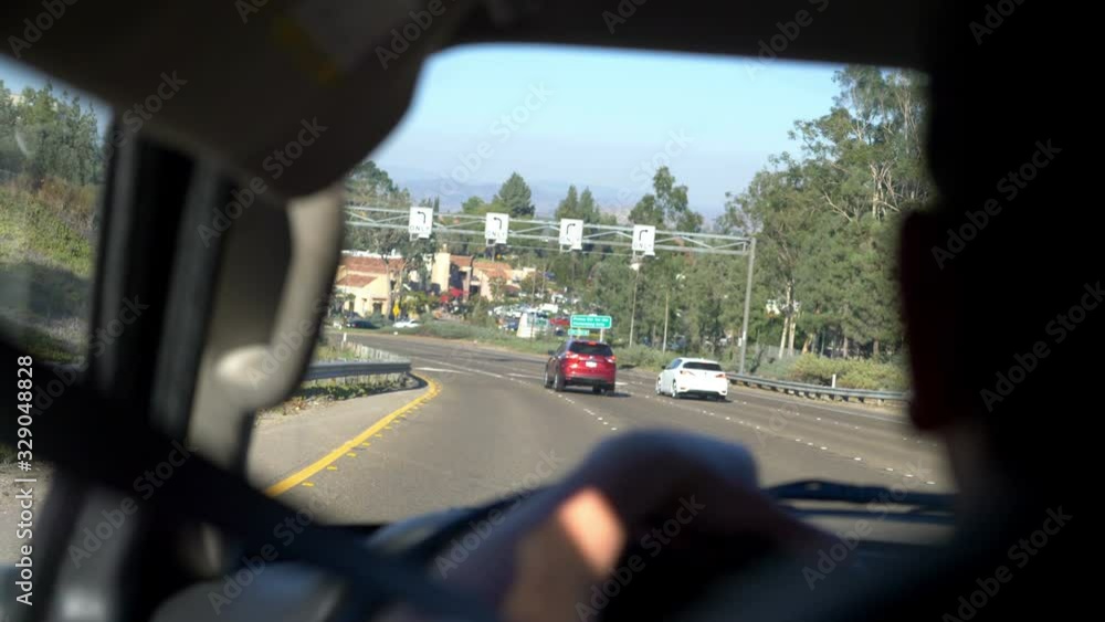 Passenger POV of highway in 4k slow motion 60fps Passenger POV of highway in 4k slow motion 60fps