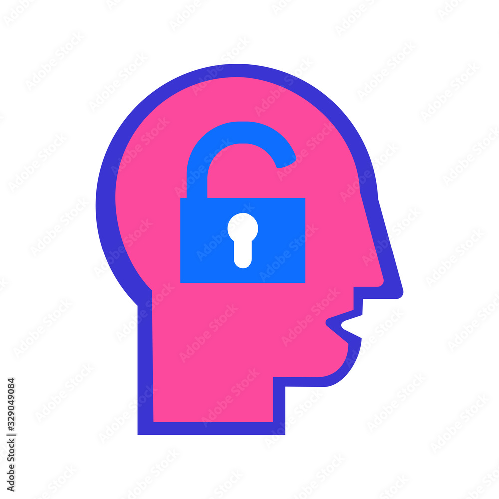 Extrovert mindset, human temperament flat vector icon Extrovert mindset, human temperament flat vector icon